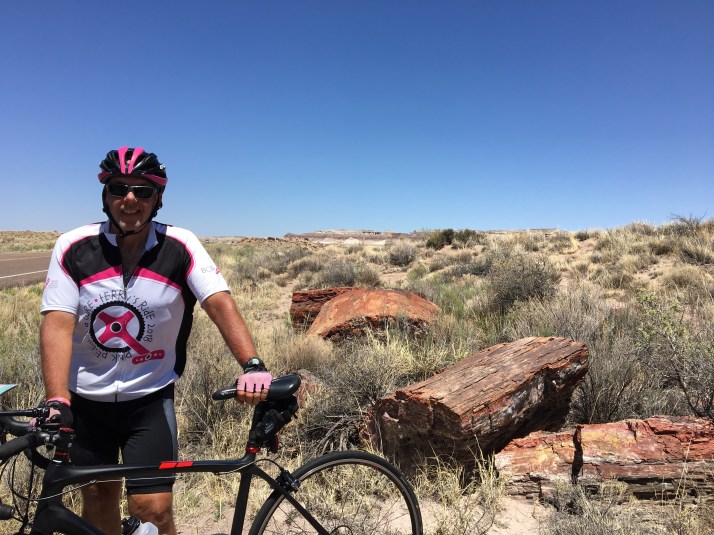 Ron in petrified forest